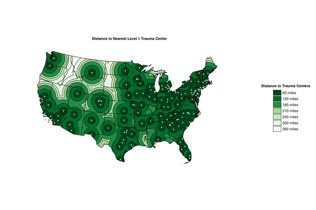Example of a Radius Map