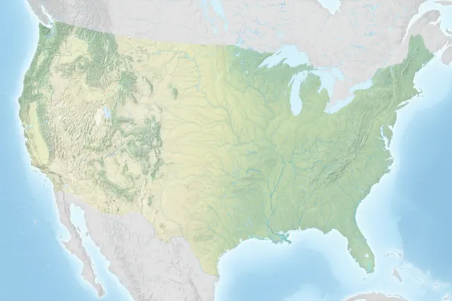 Shaded Relief Map